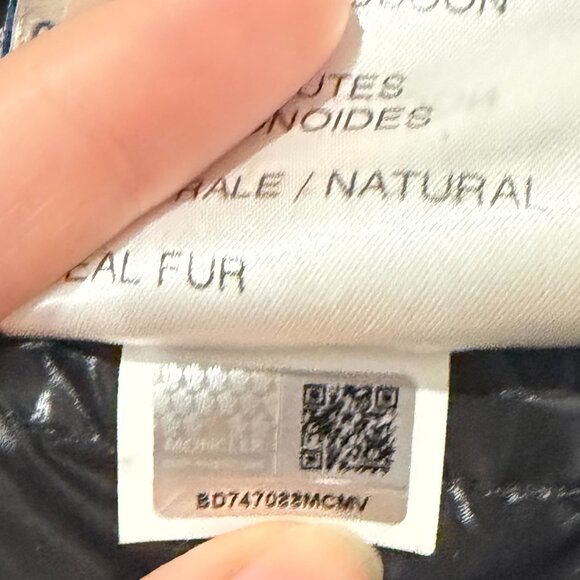 Moncler Black Puffer Jacket with Fur Hood - Picture 9 of 10